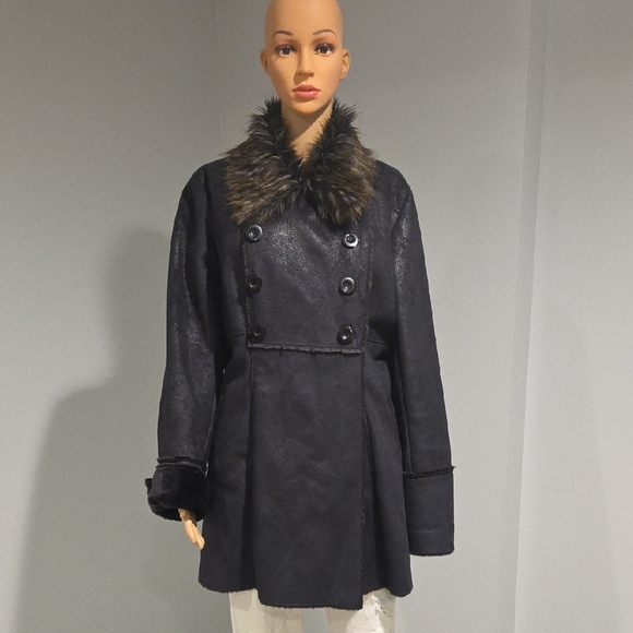 INC International Concepts Pea Coats in Black and Brown - Picture 1 of 8